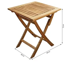 Dehner Klapptisch Macao Hellbraun Hot