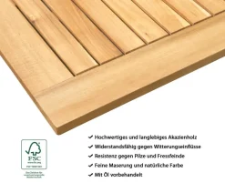 Dehner Klapptisch Macao Hellbraun Hot