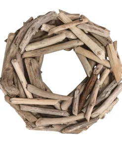 Dehner Kränze & Pflanzendeko - Kranz Driftwood, ca. Ø25 cm Natur
