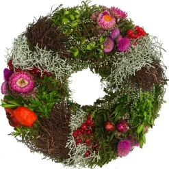 Dehner Kränze & Pflanzendeko > Kranz Strohblume, ca. Ø28 cm