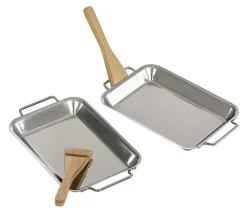 Dehner Grillzubehör > Käsepfännchen, ca. B12,5/H2,3/T21 cm, 2er-Set