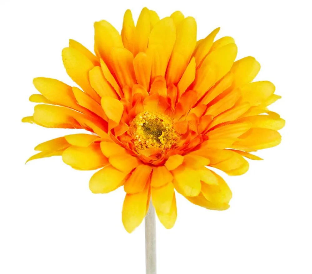 Dehner Kunstpflanzen - Kunstblume Gerbera, ca. H56 cm Orange
