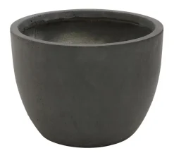Dehner Blumentöpfe & Übertöpfe > Kunststein-Pflanztopf Manchester, rund, antik-schwarz