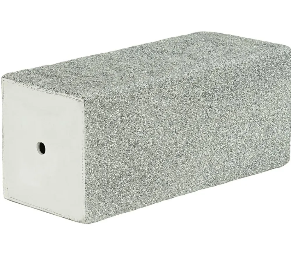 Dehner Blumentöpfe & Übertöpfe - Kunststein-Pflanzvase Rock, quadratisch, grau Hellgrau