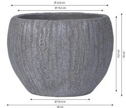 Dehner Blumentöpfe & Übertöpfe > Kunststein-Topf Belfast, bauchig,