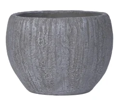 Dehner Blumentöpfe & Übertöpfe - Kunststein-Topf Belfast, bauchig, Grau