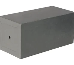Dehner Blumentöpfe & Übertöpfe - Kunststein-Topf Manchester, quadratisch Dunkelgrau