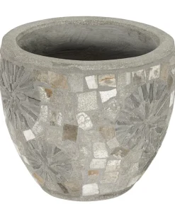 Dehner Blumentöpfe & Übertöpfe > Kunststein-Topf Mosaik,