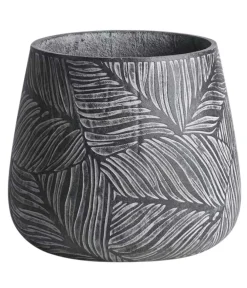 Dehner Kunststein-Topf Stanca, rund Dunkelgrau Sale