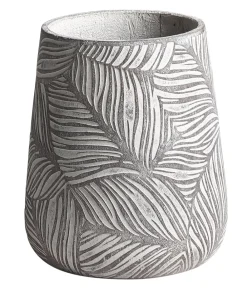 Dehner Blumentöpfe & Übertöpfe - Kunststein-Vase Stanca, rund Dunkelrot