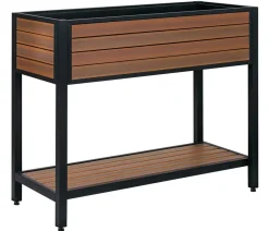 Dehner Kunststoff-Balkonhochbeet Houston Braun Online