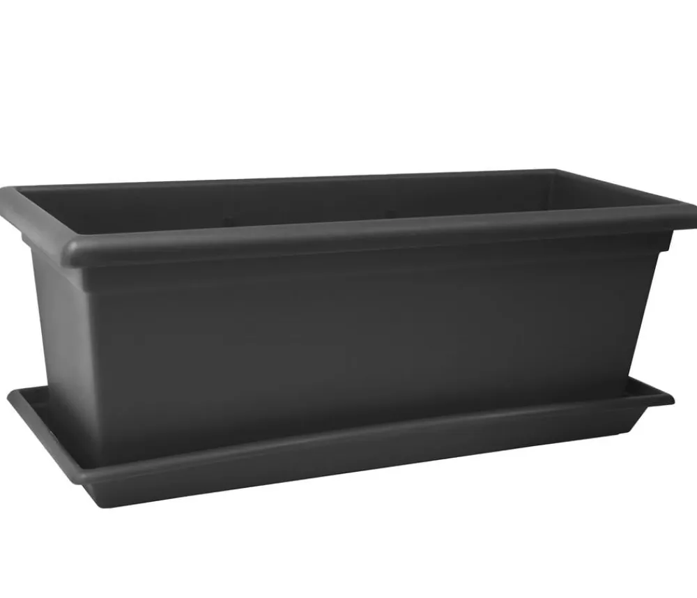 Dehner Pflanzkübel & Blumenkästen > Kunststoff-Blumenkasten Magnus, rechteckig. ca. B98/H37/T38 cm