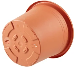 Dehner Kunststoff-Blumentopf Cylindro, rund Terrakotta Discount