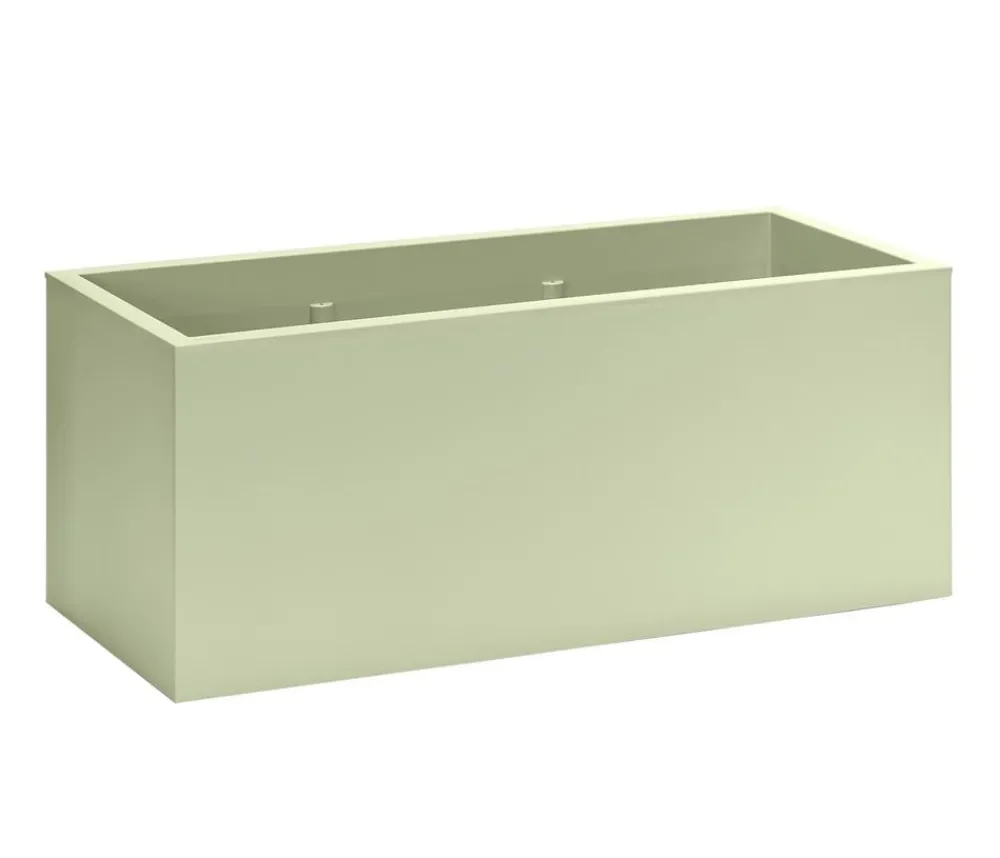 Dehner Kunststoff-Kasten Kebe, rechteckig, ca. B100/H40/T40 cm Grün
