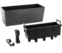 Dehner Pflanzkübel & Blumenkästen|Blumentöpfe & Übertöpfe > Kunststoff-Kasten Stone inkl. Bewässerungssystem, rechteckig