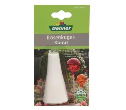 Dehner Gartenkugeln & Glas Deko - Kunststoff-Konus für Rosenkugeln Weiß