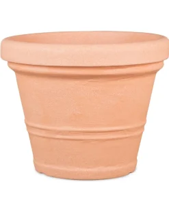 Dehner Blumentöpfe & Übertöpfe - Kunststoff-Topf Brindisi, rund, Apricot