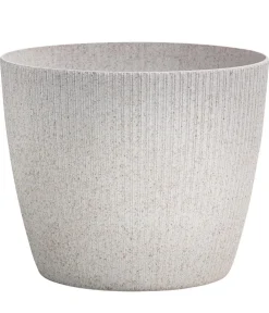 Dehner Blumentöpfe & Übertöpfe - Kunststoff-Topf Magnolia, konisch Creme