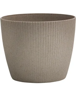 Dehner Blumentöpfe & Übertöpfe - Kunststoff-Topf Magnolia, konisch Hellbraun
