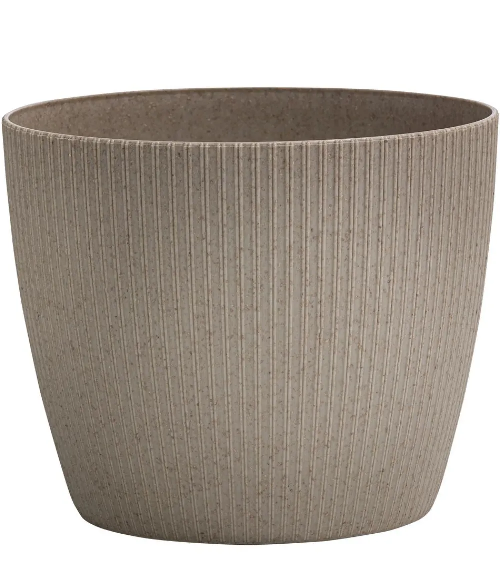 Dehner Blumentöpfe & Übertöpfe - Kunststoff-Topf Magnolia, konisch Hellbraun