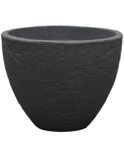 Dehner Blumentöpfe & Übertöpfe - Kunststoff-Topf Stone, konisch, anthrazit Dunkelgrau