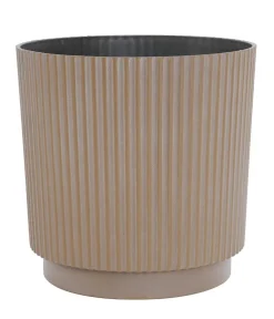 Dehner Blumentöpfe & Übertöpfe - Kunststoff-Topf Verti, rund Beige