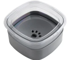 Dehner Lieblinge Hundenäpfe & Tränken - Anti-Spritz-Napf Scooby, ca. B23,2/H11,7/T23,2 cm Dunkelgrau