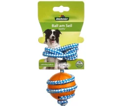 Dehner Lieblinge Hundespielzeug - Ball am Seil Sparky
