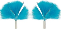 Dehner Lieblinge Ersatzfedern für Katzenspielzeug Peekaboo, 2 Stk Blau Best