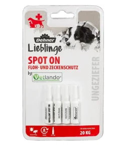 Dehner Lieblinge Ungezieferschutz|Hundepflege & Hygiene > Floh- und Zeckenschutz Spot On für große Hunde, 4 x 2ml