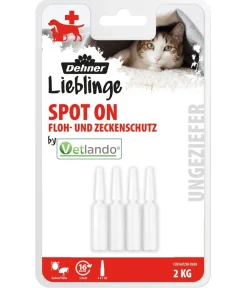 Dehner Lieblinge Ungezieferschutz|Katzenpflege > Floh- und Zeckenschutz Spot On für Katzen, 4 x 1 ml