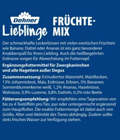 Dehner Lieblinge Nagersnacks - Früchte-Mix, 200 g