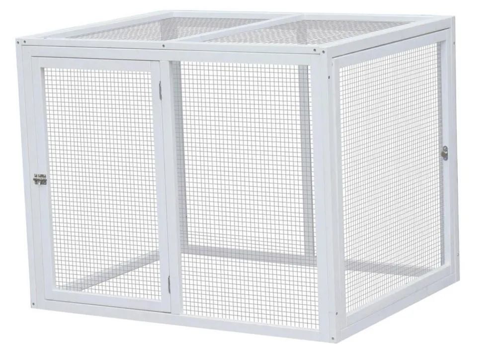 Dehner Lieblinge Bauernhof Zubehör|Hühnerställe - Freilauf Florenz, , ca. B102/H80/T74 cm Weiß