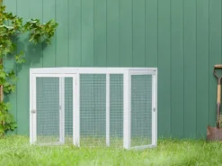 Dehner Lieblinge Bauernhof Zubehör|Hühnerställe - Freilauf Florenz, , ca. B102/H80/T74 cm Weiß