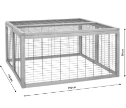 Dehner Lieblinge Freilaufgehege Rolf, ca. B116/H58/T116 cm Online