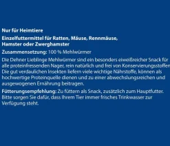 Dehner Lieblinge Getrocknete Mehlwürmer Hot