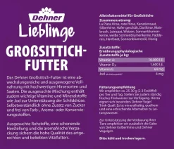 Dehner Lieblinge Vogelfutter & Snacks - Großsittich-Futter
