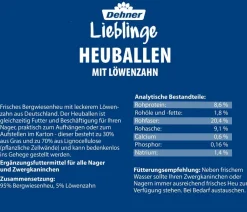 Dehner Lieblinge Heu - Heuballen im Karton, 2 x 400 g