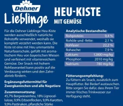 Dehner Lieblinge Heu - Heu-Kiste mit Gemüse, 100 g