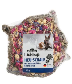 Dehner Lieblinge Heu > Heu-Schale mit Rosenblüte & Kornblume, 115 g