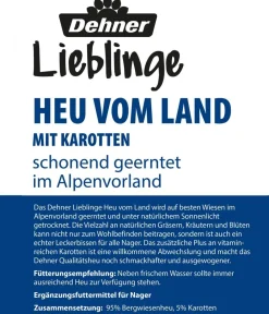 Dehner Lieblinge Heu > Heu vom Land mit Karotten, 500 g