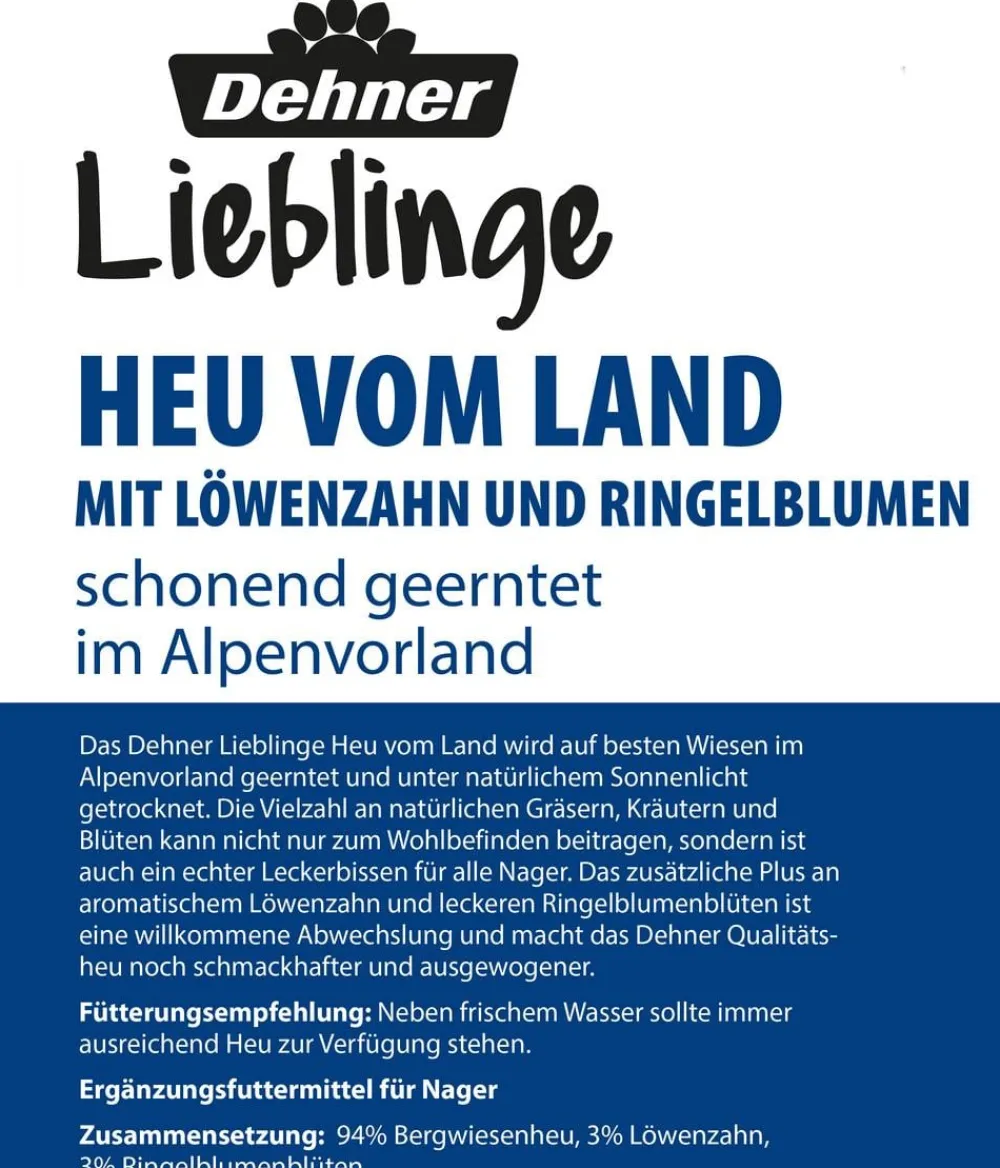 Dehner Lieblinge Heu - Heu vom Land mit Löwenzahn, 500 g