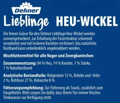 Dehner Lieblinge Heu > Heu-Wickel mit Karotten-Topping, 75 g