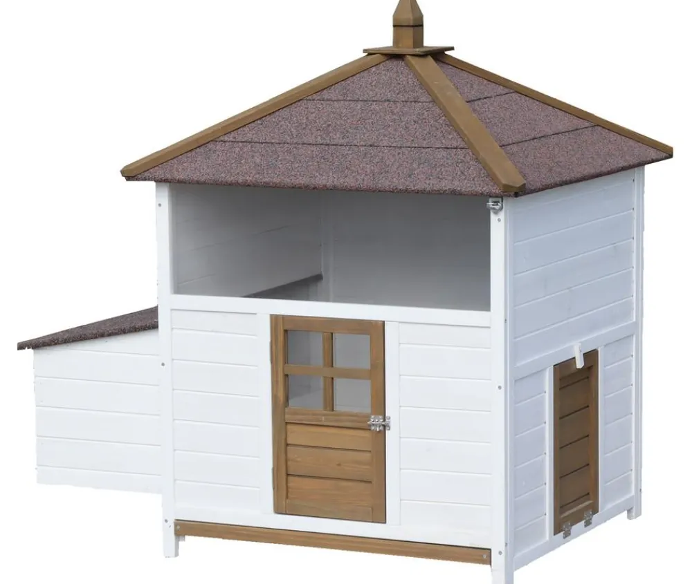 Dehner Lieblinge Bauernhof Zubehör|Hühnerställe > Hühnerstall Florenz, /braun, ca. B122,3/H120,7/T91,7 cm
