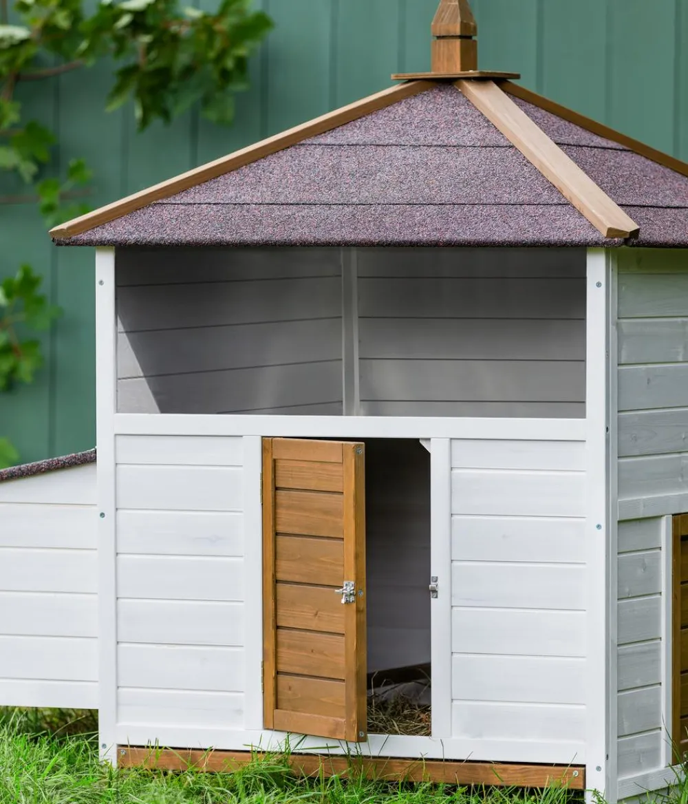 Dehner Lieblinge Bauernhof Zubehör|Hühnerställe > Hühnerstall Florenz, /braun, ca. B122,3/H120,7/T91,7 cm
