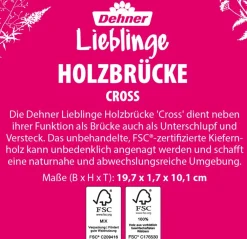 Dehner Lieblinge Nagerspielzeug > Holzbrücke Cross