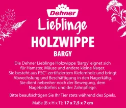 Dehner Lieblinge Holzwippe Bargy, ca. B17/H7,5/T7 cm Natur
