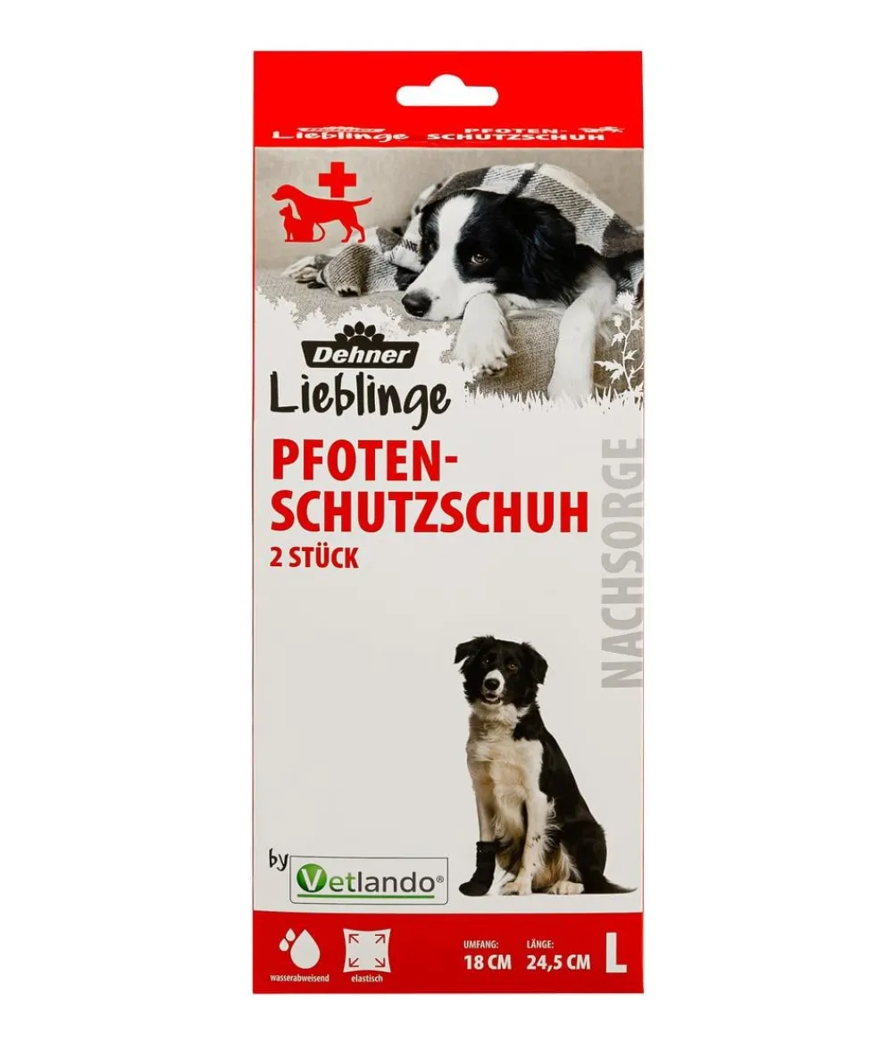 Dehner Lieblinge Hundebekleidung Pfotenschutzschuhe Schwarz