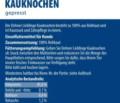 Dehner Lieblinge Hundeleckerlies > Hundesnack Kauknochen, gepresst, 160 g