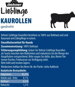 Dehner Lieblinge Hundeleckerlies - Hundesnack Kauknochen, gepresst, 45 g